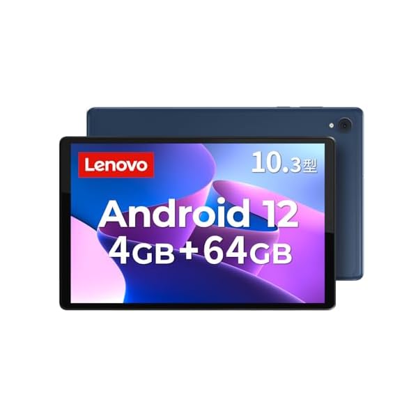 Lenovo タブレット 10.3インチ 【MediaTek Helio P22T / 4GB / 64GB】Android 12 Wi-Fiモデル Tab K10 ZA8N0081JP