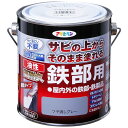 アサヒペン 塗料 ペンキ 油性高耐久鉄部用 0.7L ツヤ消しグレー 油性 サビの上からそのまま塗れる 艶消し 1回塗り 高密着性 耐候性 日本製