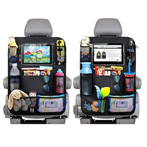 Easyhouse シートバックポケット 2枚 カーシートポケット 車用 収納ポケット 子供用品 収納ボックス 後部座席 リアシート用 防水防汚 耐久性 Easyhouse シートバックポケット 2枚 カーシートポケット 車用 収納ポケット 子供用品 収納ボックス 後部座席 リアシート用 防水防汚 耐久性
