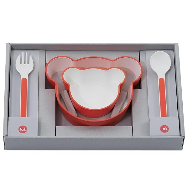 tak(タック)KIDS DISH gift box bear mine キッズディッシュ ギフトボックス ベア マイン オレンジ JTN-1040-OR