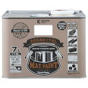 カンペハピオ ペンキ 塗料 水性 つやけし 多用途 マットペイント ホワイト 7L 日本製 00347654011070