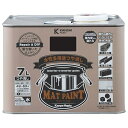 カンペハピオ ペンキ 塗料 水性 つやけし 多用途 マットペイント ブラック 7L 日本製 00347654021070