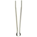遠藤商事 トング シルバー 240mm 業務用 厚口炭バサミ BSM01240