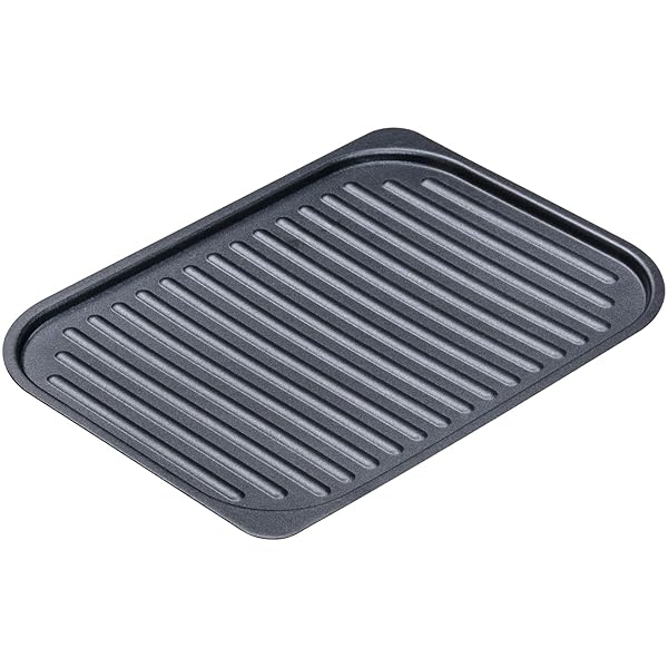 イシガキ グリルパン 波型 黒 S 約幅18×奥24.5×高0.7cm グリル名人+ スチール プレート IH ガス火 食器洗浄機