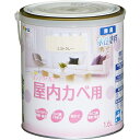 アサヒペン 塗料 ペンキ NEW水性インテリアカラー屋内カベ 1.6L ミストグレー 水性 室内 壁用 艶消し 1回塗り 無臭 防カビ 低VOC シックハウス対...