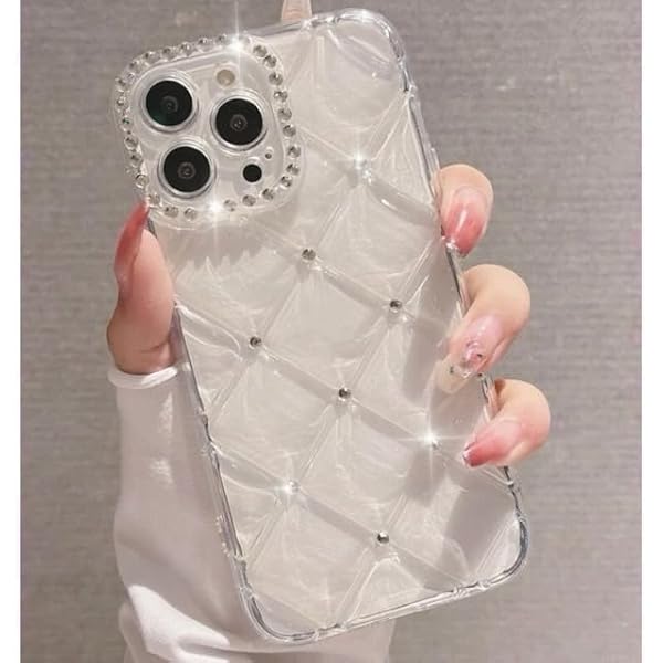 アイフォン用ケース シルバーストーン キルティングケース 凸凹 大人 きらきら 可愛い スマホケース カ..