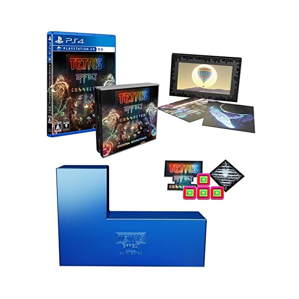 テトリス(R) エフェクト・コネクテッド コレクターズエディション -PS4 【特典】テトリミノブロック型豪華BOX、サントラCD&デジタル版ダウンロードコード、エナメルピンバッジ(3種セット)、ポストカード32枚セット(フレーム型BOX入) 同梱
