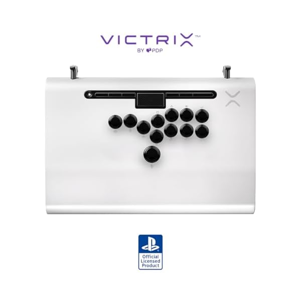 【SONY公式ライセンス商品】PDP by TURTLE BEACH Victrix レバーレス アケコン Pro FS-12 Arcade Fight Stick for PlayStation 5 - White, ビクトリクス レバーレス アー