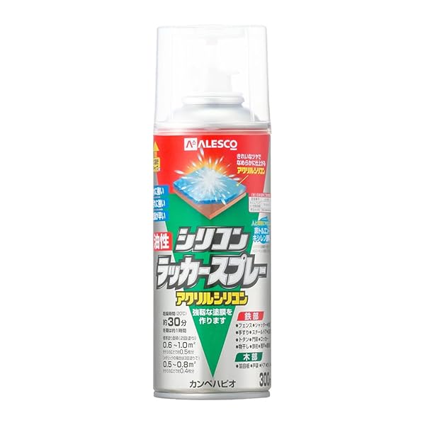 カンペハピオ(Kanpe Hapio) スプレー 塗料 油性 つやあり・つやけし(ラッカー系) つやけしとうめい 300..