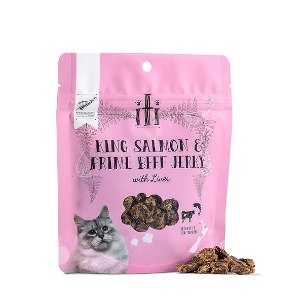 イティ(iti) キャット トリーツ キングサーモン＆ビーフジャーキー (ビューティーケア) 100g