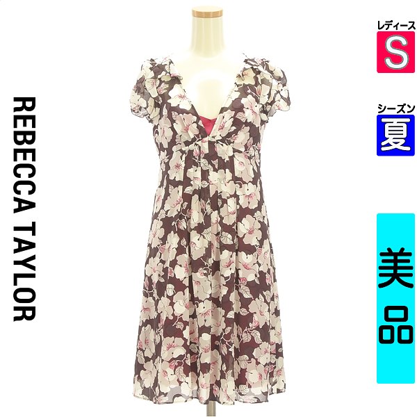 【10%OFFクーポン対象】【5/8 値下げ】 レベッカテイラー REBECCA TAYLOR 半袖 ワンピース チュニック レディース S 中古 古着 あす楽対応