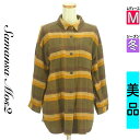 \週末限定★20%OFFクーポン/ サマンサモスモス Samansa Mos2 カジュアルシャツ レディース 冬 長袖 カーキ M チェック柄起毛シャツ 【中古...