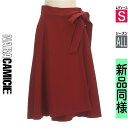 【5/8値下げ】【中古】【古着】 ナラカミーチェ NARA CAMICIE スカート スカート ミモレ丈リボン巻きスカート オールシーズン レッド