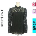 \週末限定★3000円OFFクーポン配布中/ タラジャーモン TARA JARMON カットソー プルオーバー レディース 春 長袖 ブラック S スタンドネッ...