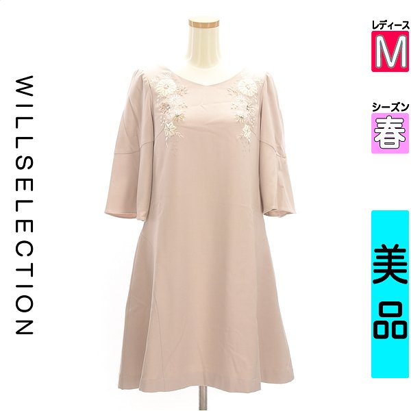 【5/8 値下げ】 ウィルセレクション WILLSELECTION 長袖 ワンピース チュニック レディース M 中古 古着 3980円以上送料無料 あす楽対応