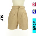 【6/24値下げ】【中古】【古着】 スライ SLY ショートパンツ ハーフパンツ パンツ ダブルタックショートパンツ 夏物 春夏 ベージュ