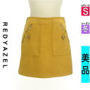 \激得★30%OFFクーポンで277円/ レディアゼル REDYAZEL ミニスカート レディース 冬 イエロー S パンツ型裏地付きスウェードミニスカート 【...