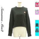 \超得★20%OFFクーポンで756円/ サマンサモスモス Samansa Mos2 スウェット パーカー レディース 春 長袖 ブラック M ショート丈スウェ...