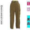 \超得★20%OFFクーポンで1584円/ バンヤードストーム BARNYARDSTORM パンツ レディース 春 カーキ S ドロストヘムカーゴパンツ 【中古...