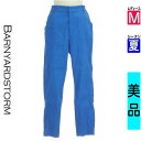 【5/8値下げ】【中古】【古着】 バンヤードストーム BARNYARDSTORM パンツ パンツ 綿麻混ストレッチテーパードパンツ 夏物 春夏 ブルー