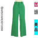 【5/8値下げ】【中古】【古着】 バンヤードストーム BARNYARDSTORM パンツ パンツ ナイロン混セミワイドカラーパンツ オールシーズン グリーン