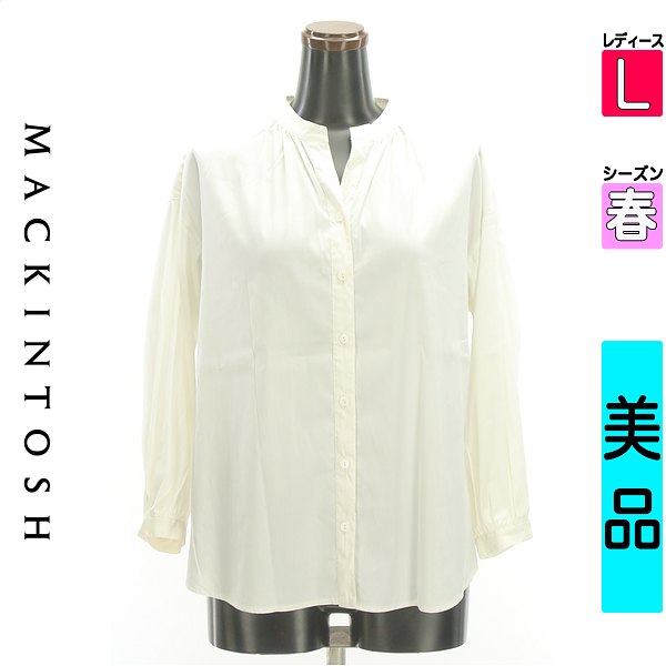 【10%OFFクーポン対象】マッキントッシュ MACKINTOSH 長袖 ブラウス レディース L 中古 古着 あす楽対応