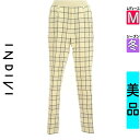 【5/8値下げ】【中古】【古着】 インディヴィ INDIVI パンツ パンツ チェック柄起毛ウールテーパードパンツ 冬物 冬 秋冬 アイボリー