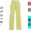 【5/8値下げ】【中古】【古着】 ストラ Stola. パンツ パンツ ストレッチカラーパンツ オールシーズン イエロー