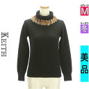 \超得★20%OFFクーポンで1056円/ キース KEITH ニット レディース 冬 長袖 ブラック M ファー付きタートルネックニット 【中古】【古着】 \...