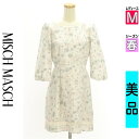 \超得★20%OFFクーポンで1144円/ ミッシュマッシュ MISCH MASCH ワンピース チュニック レディース 春 長袖 グレー M 七分袖花柄膝上ワ...