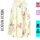 \超得★20%OFFクーポンで950円/ ミッシュマッシュ MISCH MASCH スカート レディース 春 アイボリー M 花柄フレア膝丈スカート 【中古】【...