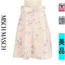 【5/8値下げ】【中古】【古着】 ミッシュマッシュ MISCH MASCH スカート スカート ベルト付き膝下丈花柄フレアスカート オールシーズン ピンク