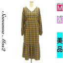 \超得★20%OFFクーポンで959円/ サマンサモスモス Samansa Mos2 ワンピース チュニック レディース 春 長袖 イエロー M チェック柄ロン...