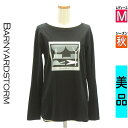 【5/8値下げ】【中古】【古着】 バンヤードストーム BARNYARDSTORM Tシャツ トップス グラフィックプリントロンT 秋物 秋冬 春秋 ブラック