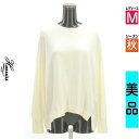 \週末限定★15%OFFクーポンで561円/ ハリス Harriss ニット レディース 秋 長袖 アイボリー M リブ切替オーバーニット 【中古】【古着】【大...