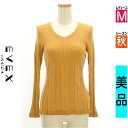 \超得★20%OFFクーポンで1020円/ エヴェックス バイ クリツィア EVEX by KRIZIA ニット レディース 秋 長袖 オレンジ M Vネックリ...