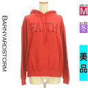 【5/8値下げ】【中古】【古着】 バンヤードストーム BARNYARDSTORM スウェット パーカー トップス フロントロゴパーカー 冬物 冬 秋冬 レッド