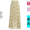 \超得★20%OFFクーポンで915円/ ダズリン dazzlin ロングスカート マキシスカート レディース 春 ベージュ S 花柄レースロングスカート 【中...