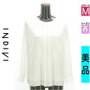 【5/8値下げ】【中古】【古着】 インディヴィ INDIVI カットソー プルオーバー トップス シアーストライプカットソー 春物 春秋 春夏 ホワイト