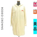 【5/8値下げ】【中古】【古着】 ロデオクラウン RODEO CROWNS ブルゾン スタジャン アウター バックロゴロングシャツパーカー 秋物 秋冬 春秋 アイボリー