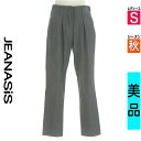 【5/8値下げ】【中古】【古着】 ジーナシス JEANASiS パンツ パンツ タックテーパードパンツ 秋物 秋冬 春秋 グレー