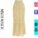 【5/8値下げ】【中古】【古着】 ミッシュマッシュ MISCH MASCH ロングスカート マキシスカート スカート 花柄楊柳シフォンロングスカート 夏物 春夏 ベージュ