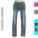 【5/8値下げ】【中古】【古着】 ロデオクラウン RODEO CROWNS デニムパンツ パンツ ウォッシュド加工スキニーデニムパンツ オールシーズン ブルー