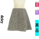 【5/8値下げ】【中古】【古着】 デイシー DEICY ミニスカート スカート チェック柄起毛ミニスカート 冬物 冬 秋冬 ブラック