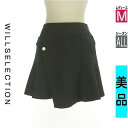 【5/8値下げ】【中古】【古着】 ウィルセレクション WILLSELECTION ミニスカート スカート ラップ風ミニスカート オールシーズン ブラック