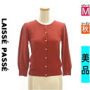 \週末限定★15%OFFクーポンで495円/ レッセパッセ LAISSE PASSE カーディガン ボレロ レディース 秋 レッド M パールボタンニットカーデ...