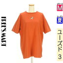 【5/8値下げ】【中古】【古着】 フリーズマート FREE'S MART Tシャツ トップス オーバーサイズバックロゴTシャツ 夏物 春夏 オレンジ