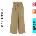 【5/8値下げ】【中古】【古着】 フレイアイディー FRAY I.D パンツ パンツ ベルト付きグレンチェックワイドパンツ 秋物 秋冬 春秋 ブラウン