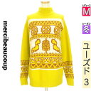 \週末限定★15%OFFクーポンで336円/ メルシーボークー mercibeaucoup セーター レディース 冬 長袖 イエロー M ネイティブ柄ハイネック...