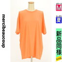 \週末限定★15%OFFクーポンで411円/ メルシーボークー mercibeaucoup Tシャツ レディース 夏 半袖 オレンジ M ベーシックTシャツ 【...